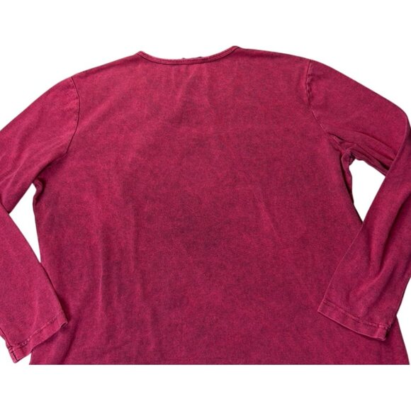 Bfofo Designs Long Sleeve Magenta Shirt With Graphic Print size XL - Picture 3 of 6